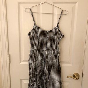 Black and white checkered dress
